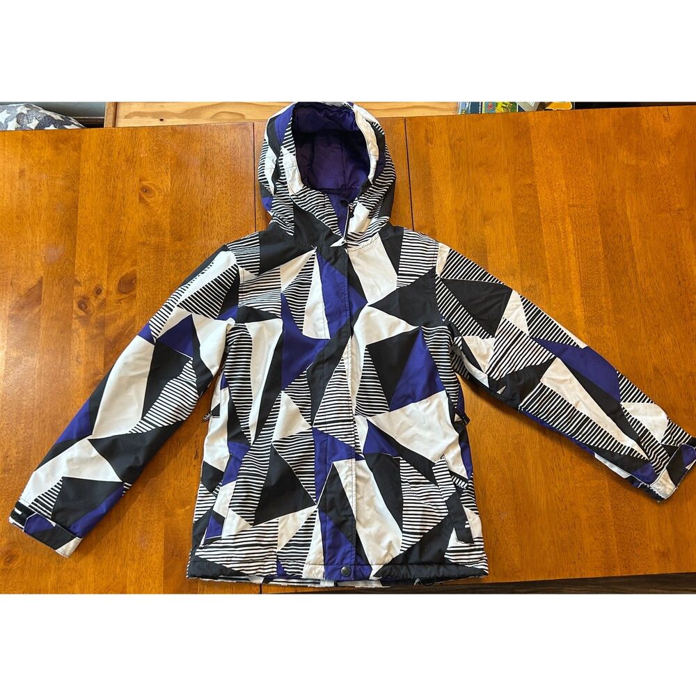 Empyre Geometric Hooded Snow Jacket Size Small